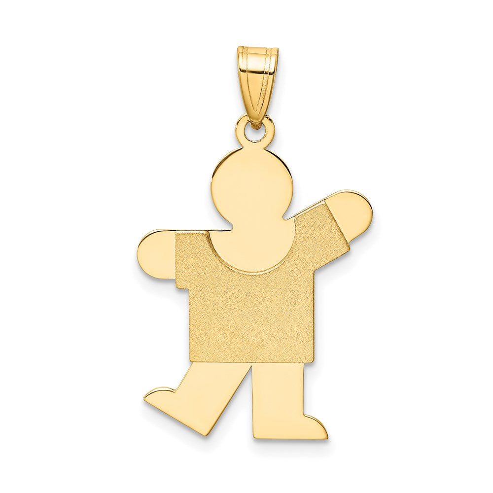 Solid;Casted;Polished;Satin;14k Yellow gold;Engravable
