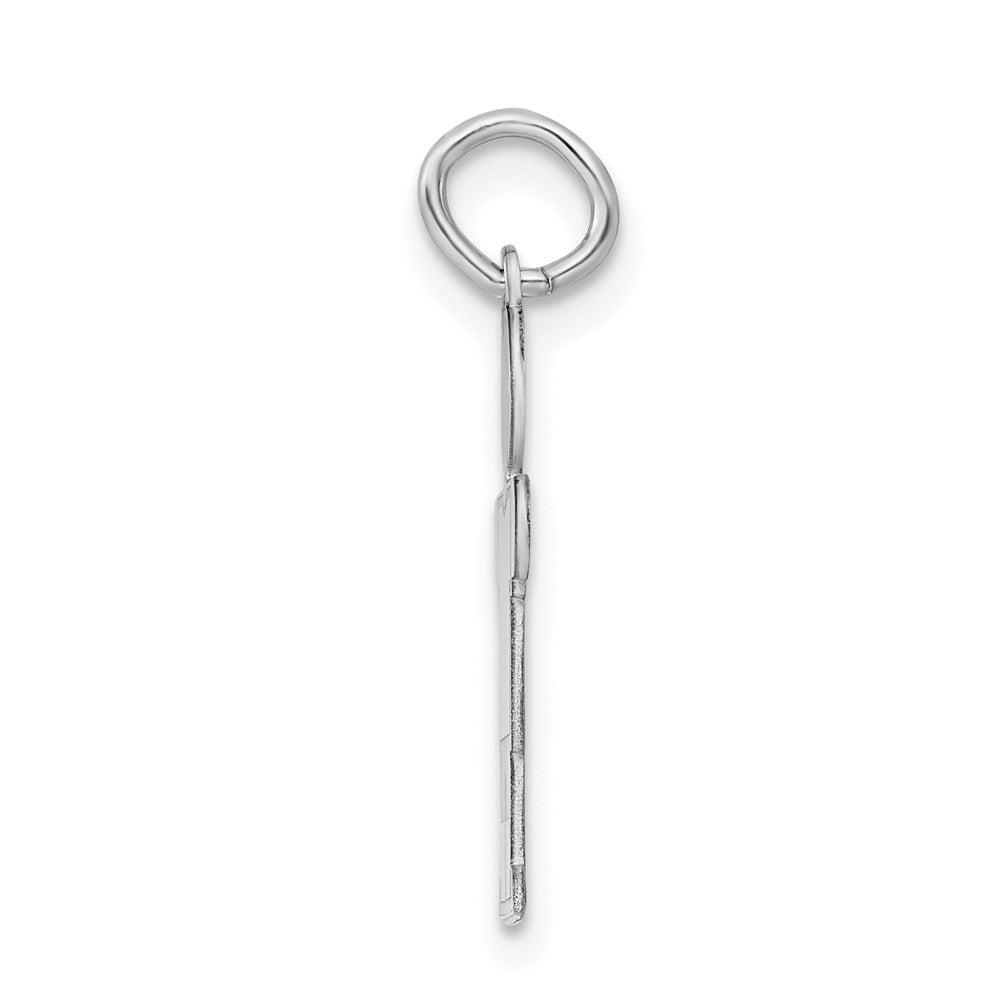 Sterling Silver Rhodium-plated Kid Charm