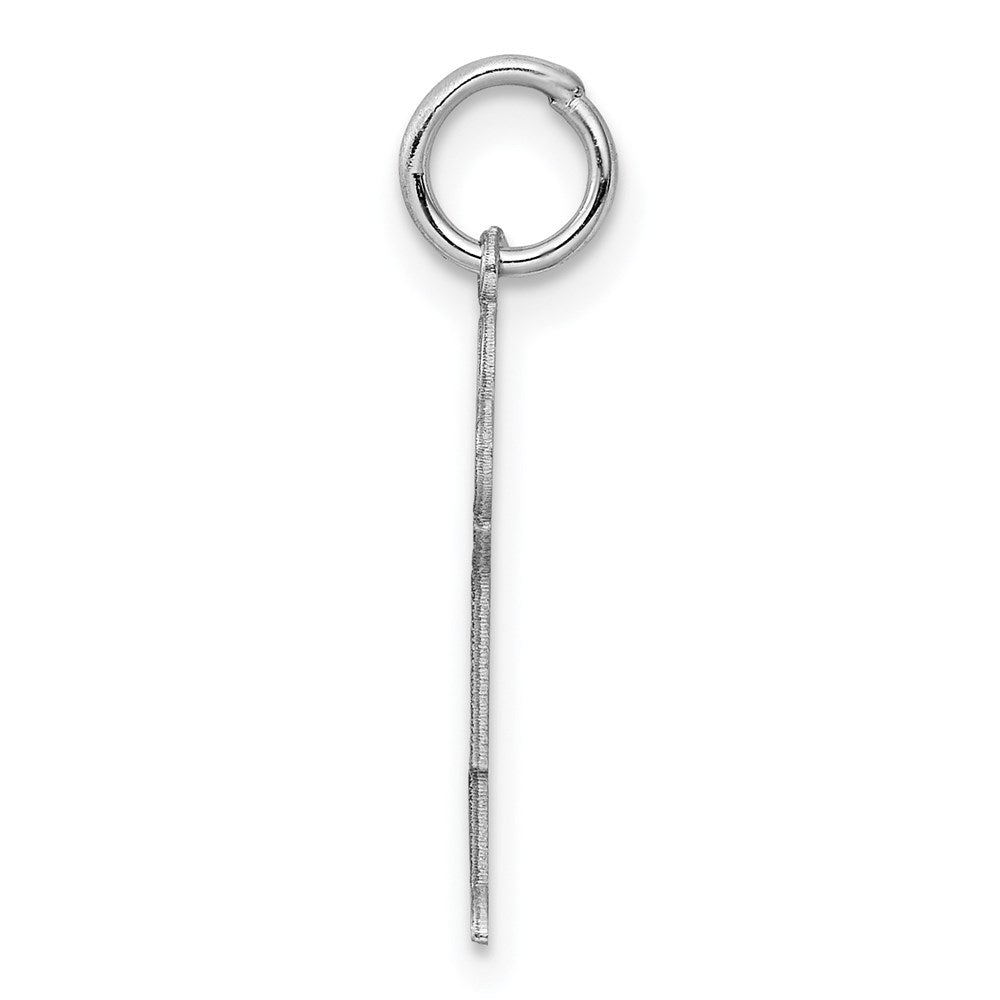 Sterling Silver Rhodium-plated Kid Charm