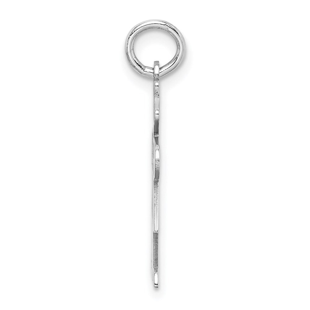 Sterling Silver Rhodium-plated Kid Charm