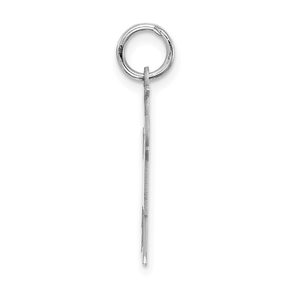 Sterling Silver Rhodium-plated Kid Charm