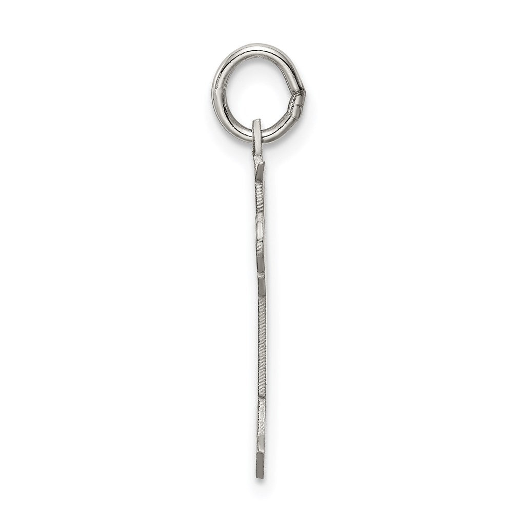Sterling Silver Rhodium-plated Kid Charm
