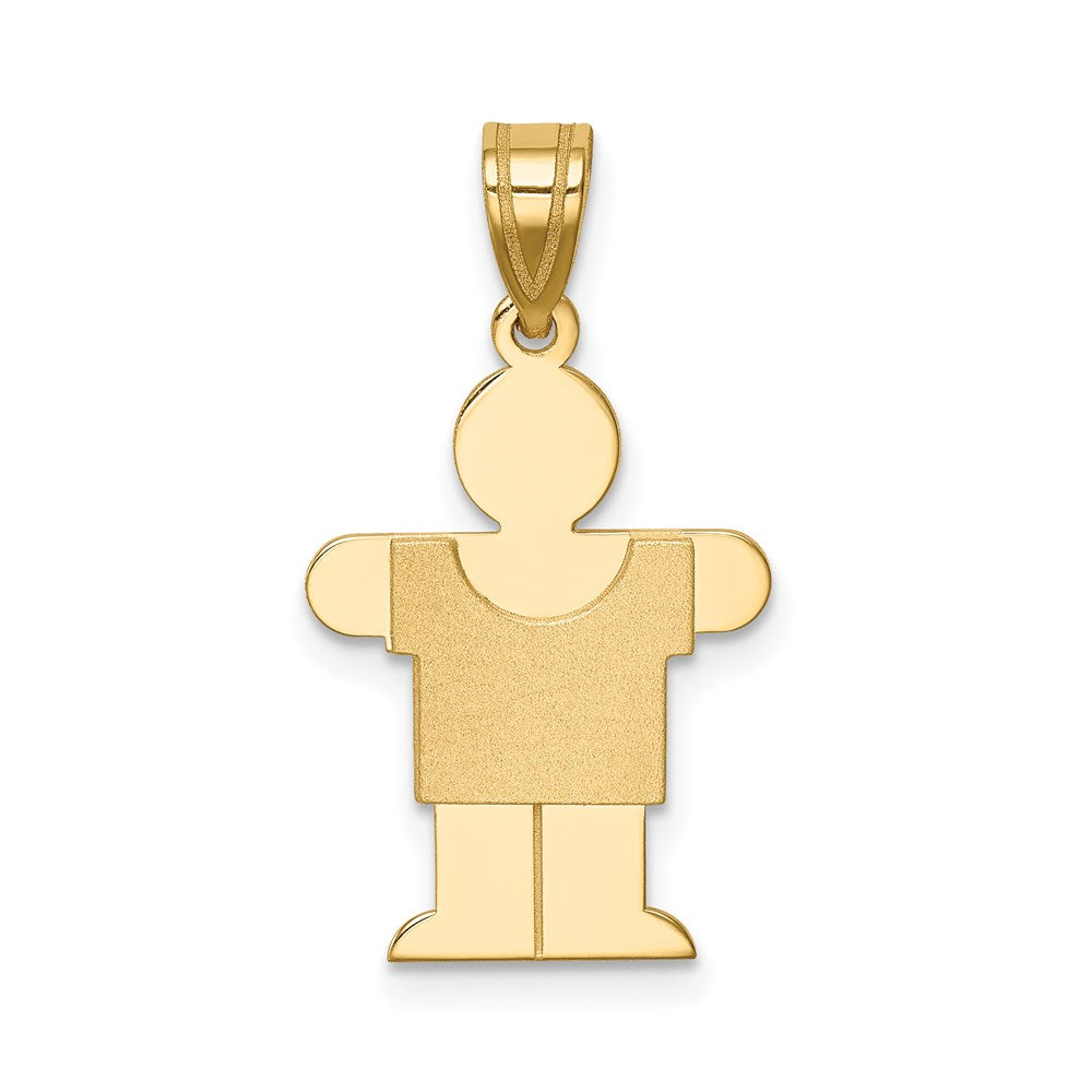 Solid;Casted;Polished;Satin;14k Yellow gold;Engravable