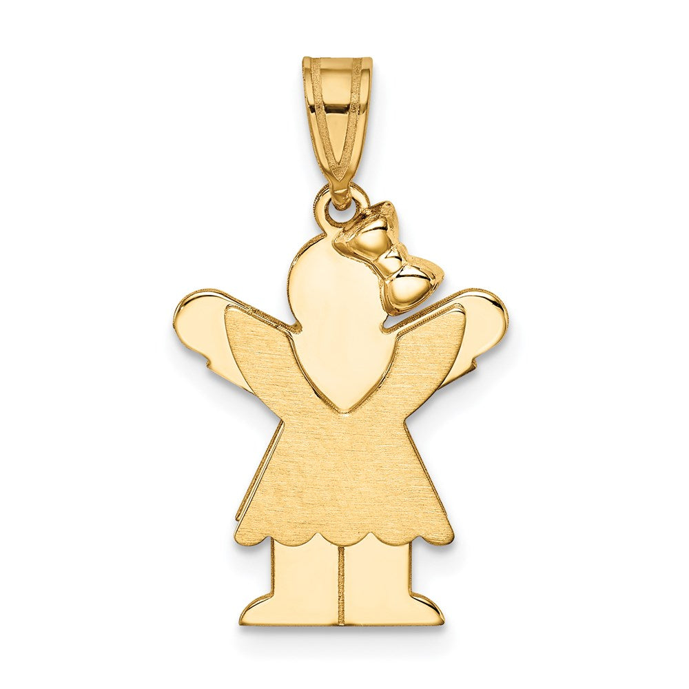 Solid;Casted;Polished;Satin;14k Yellow gold;Engravable