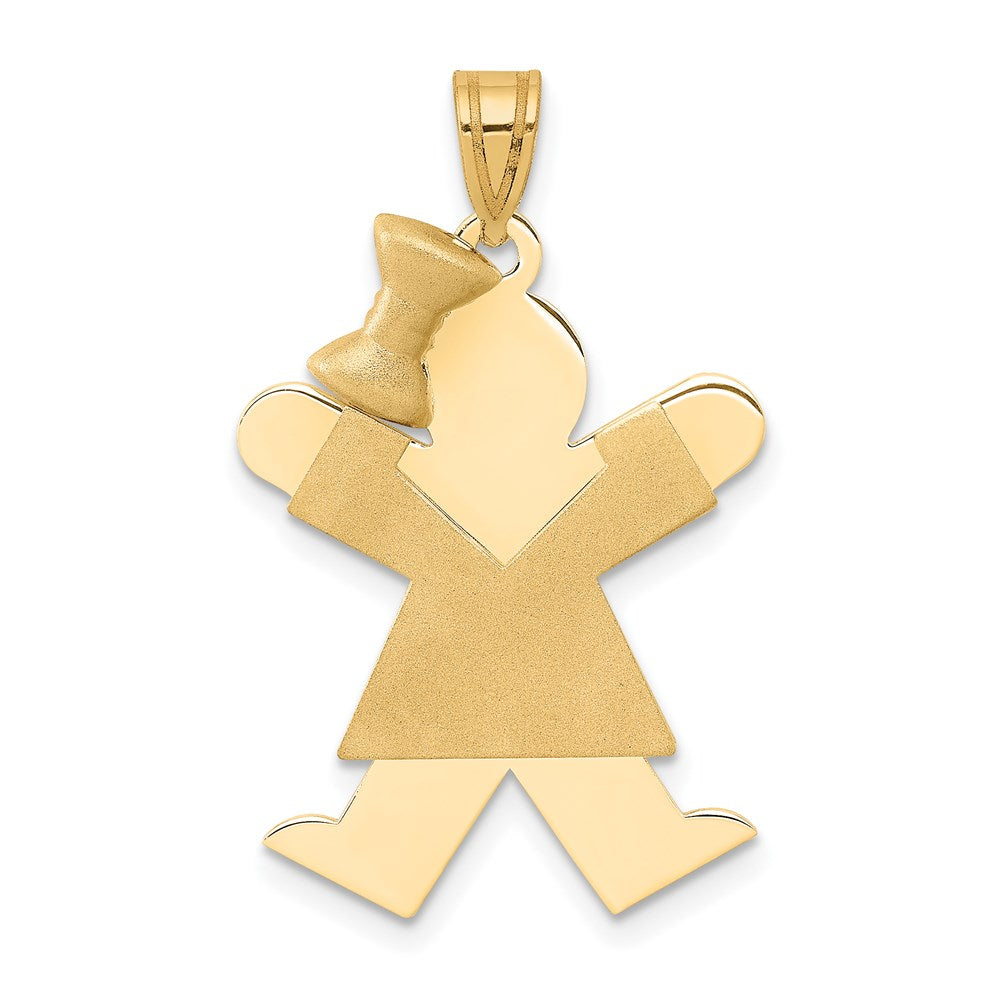 Solid;Casted;Polished;Satin;14k Yellow gold;Engravable