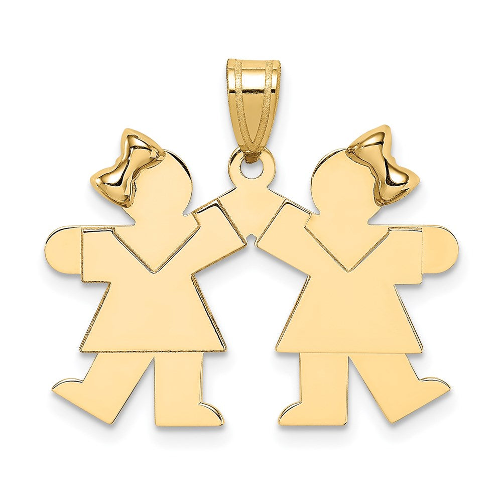 Solid;Casted;Polished;Satin;14k Yellow gold;Engravable