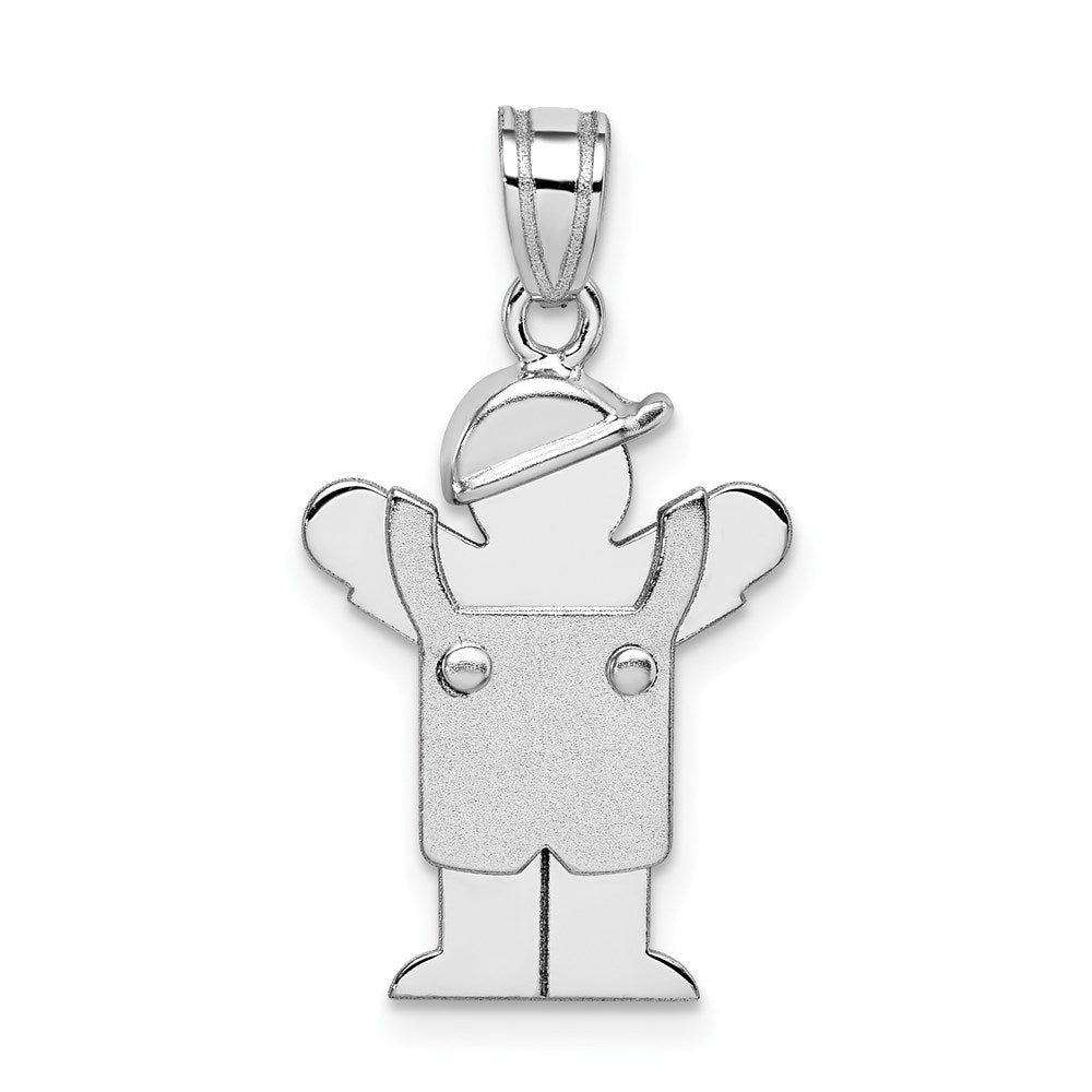 Solid;Casted;Polished;Satin;14K White gold;Engravable