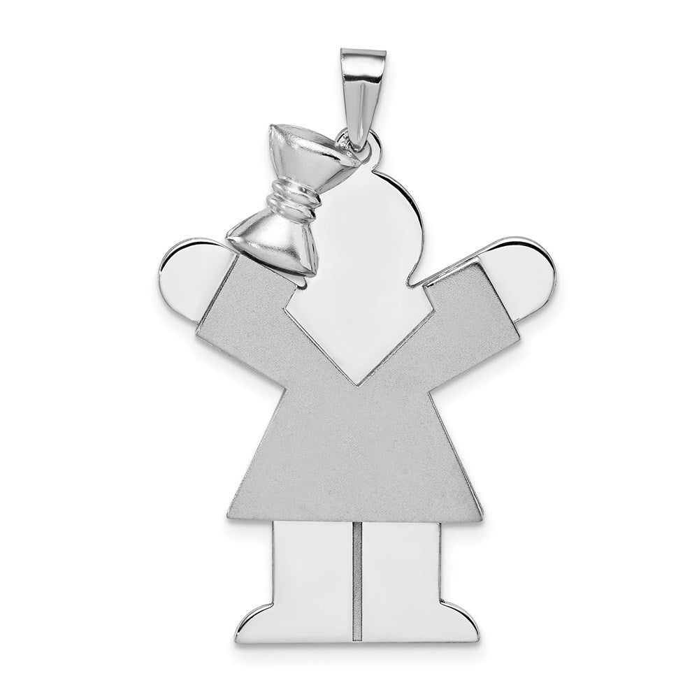Solid;Casted;Polished;Satin;14K White gold;Engravable