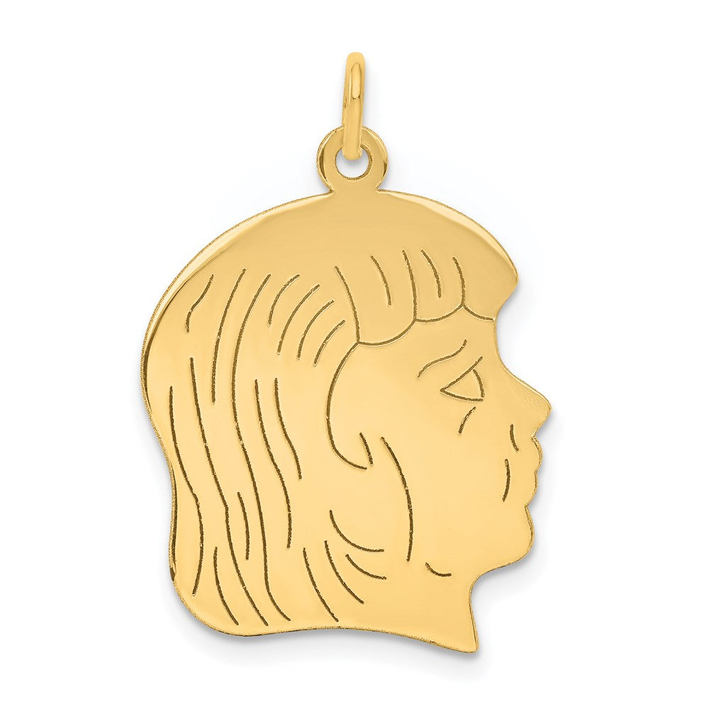 Solid;Polished;14k Yellow gold;Stamped;Engravable
