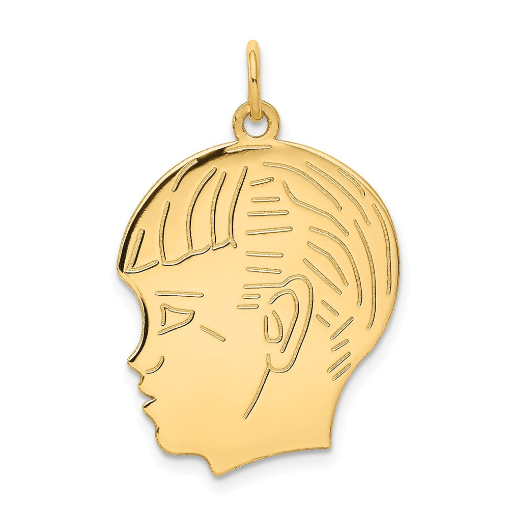 Solid;Polished;14k Yellow gold;Stamped;Engravable
