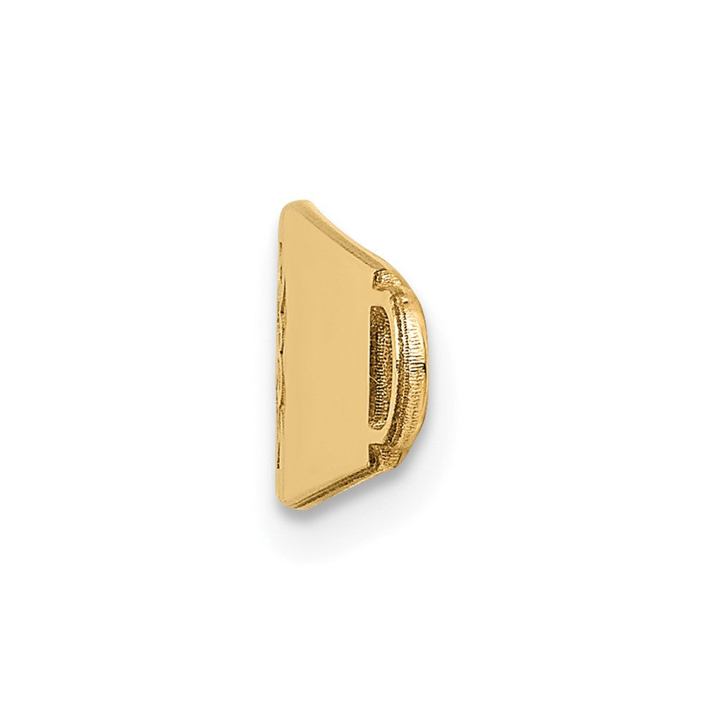 14k 34x8mm Non-enameled Oval Shape Medical ID Plate