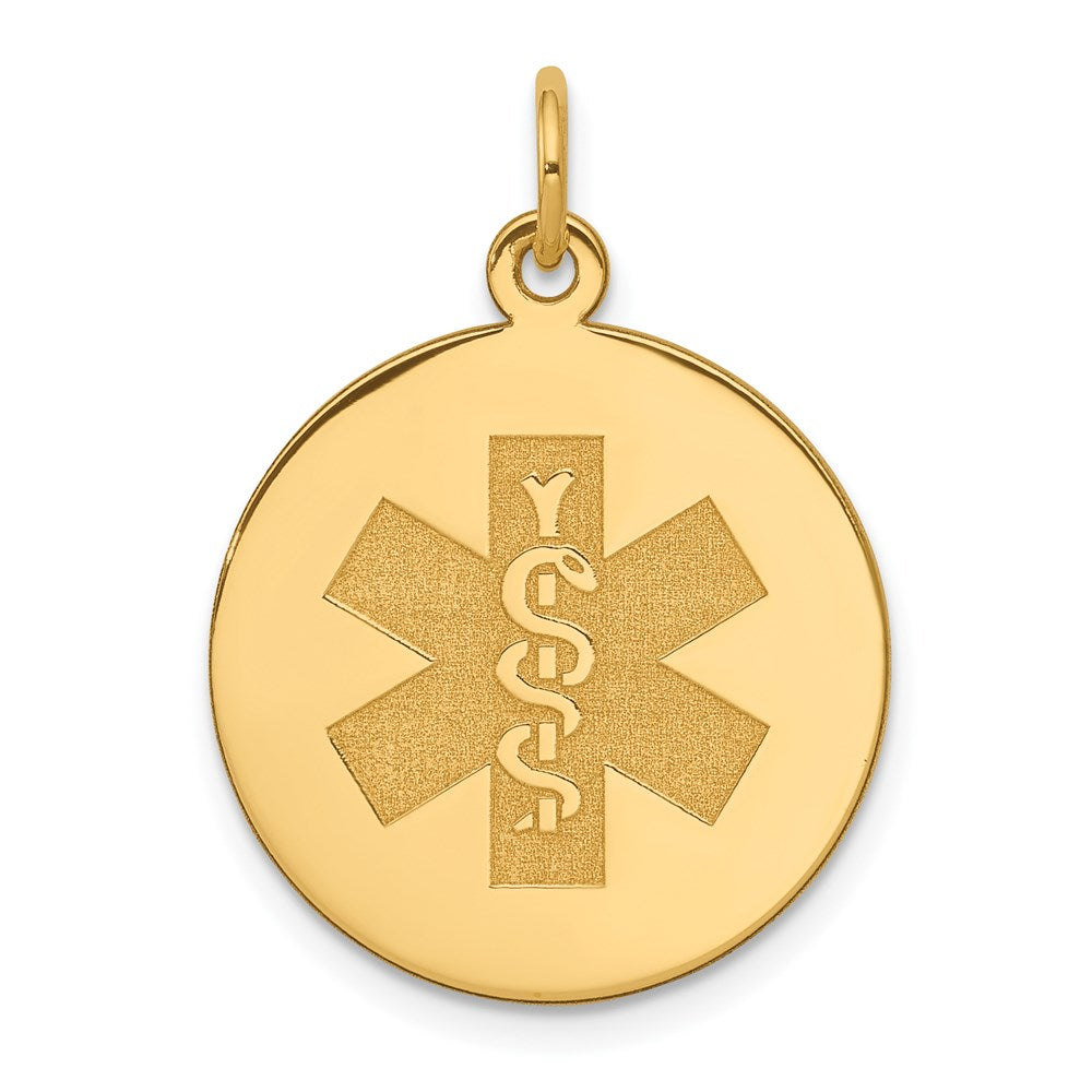 Solid;Polished;14k Yellow gold;Stamped;Engravable