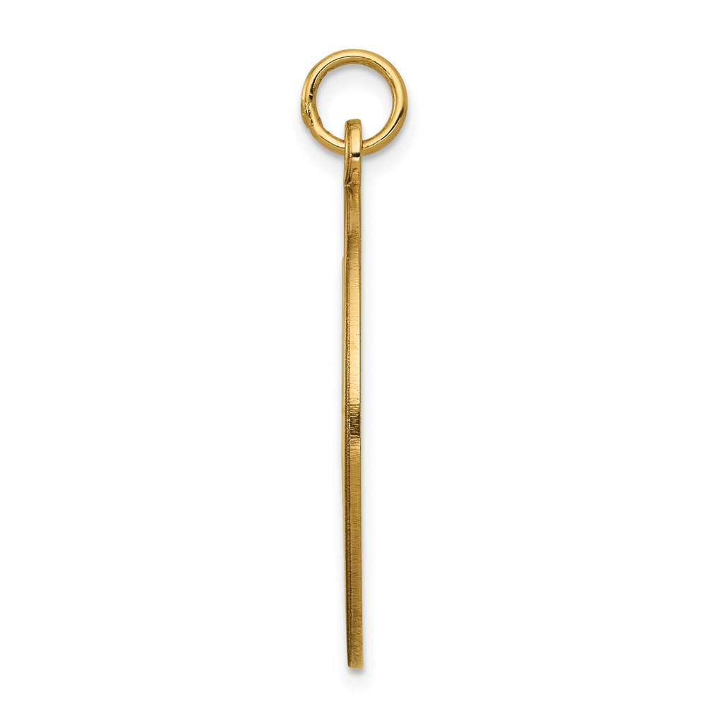 14k 25mm Round Non-enameled Medical Jewelry Pendant