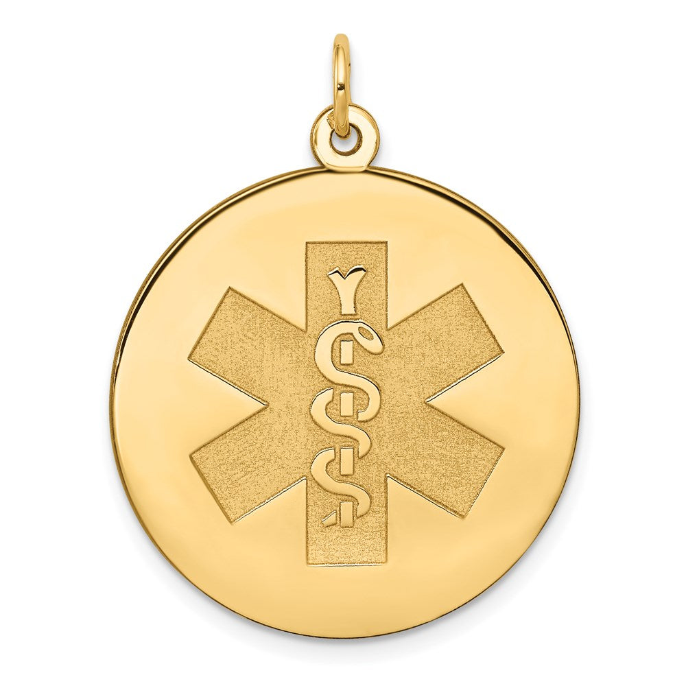 Solid;Polished;14k Yellow gold;Stamped;Engravable