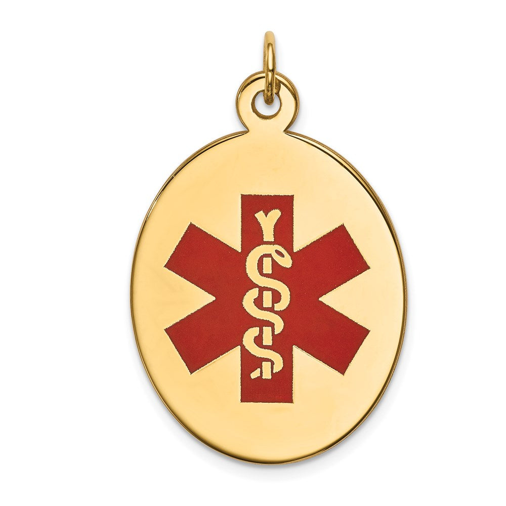 Solid;Polished;14k Yellow gold;Stamped;Engravable;Enamel