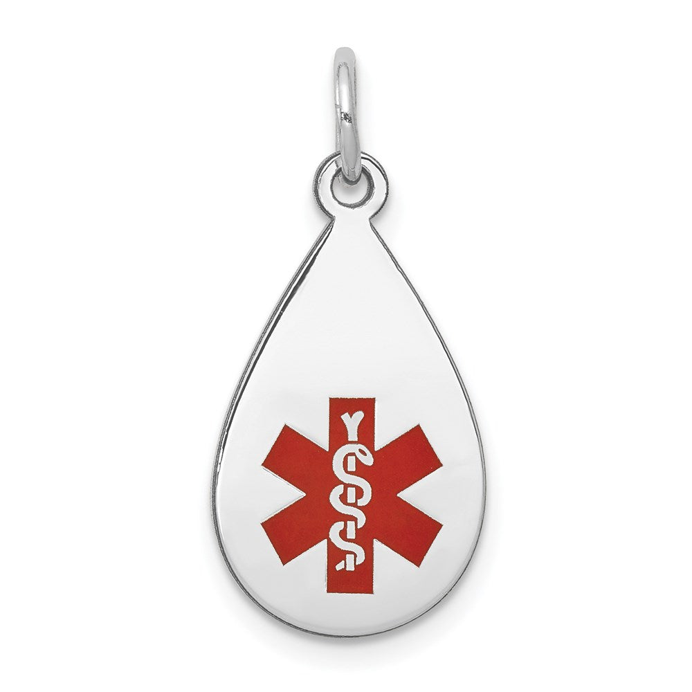 Solid;Polished;14K White gold;Stamped;Engravable;Enamel