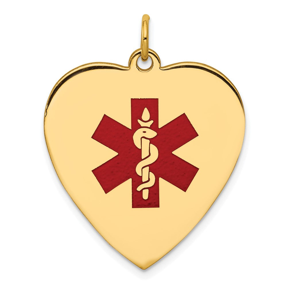Polished;14k Yellow gold;Engravable;Enamel