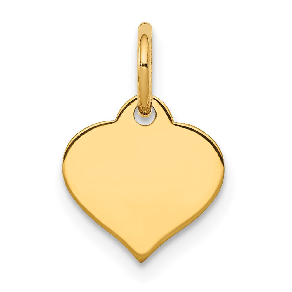 Solid;Polished;14k Yellow gold;Engravable;Not engraveable by QG