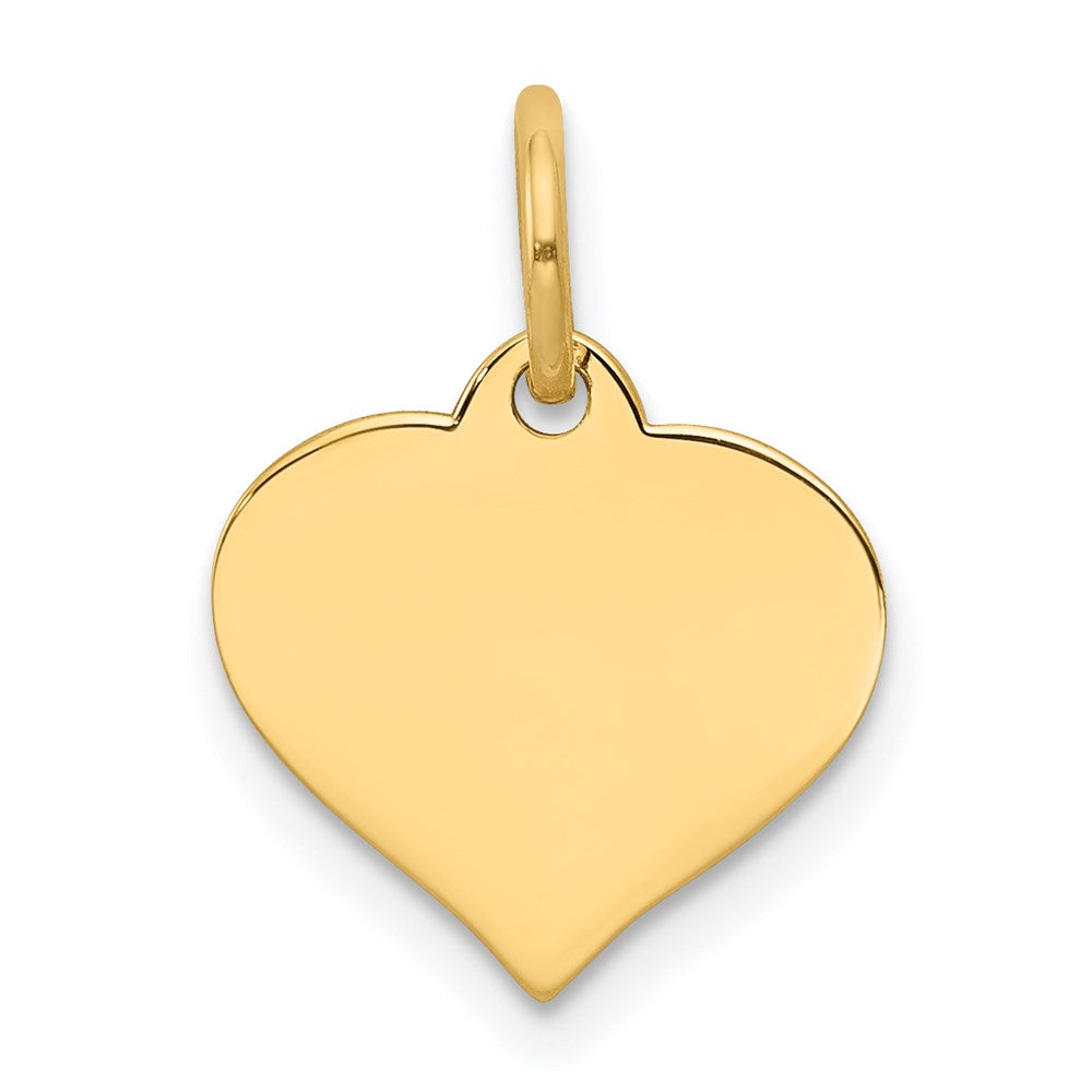 Solid;Polished;14k Yellow gold;Engravable;Not engraveable by QG