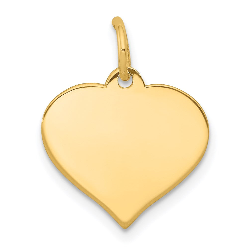 Solid;Polished;14k Yellow gold;Engravable