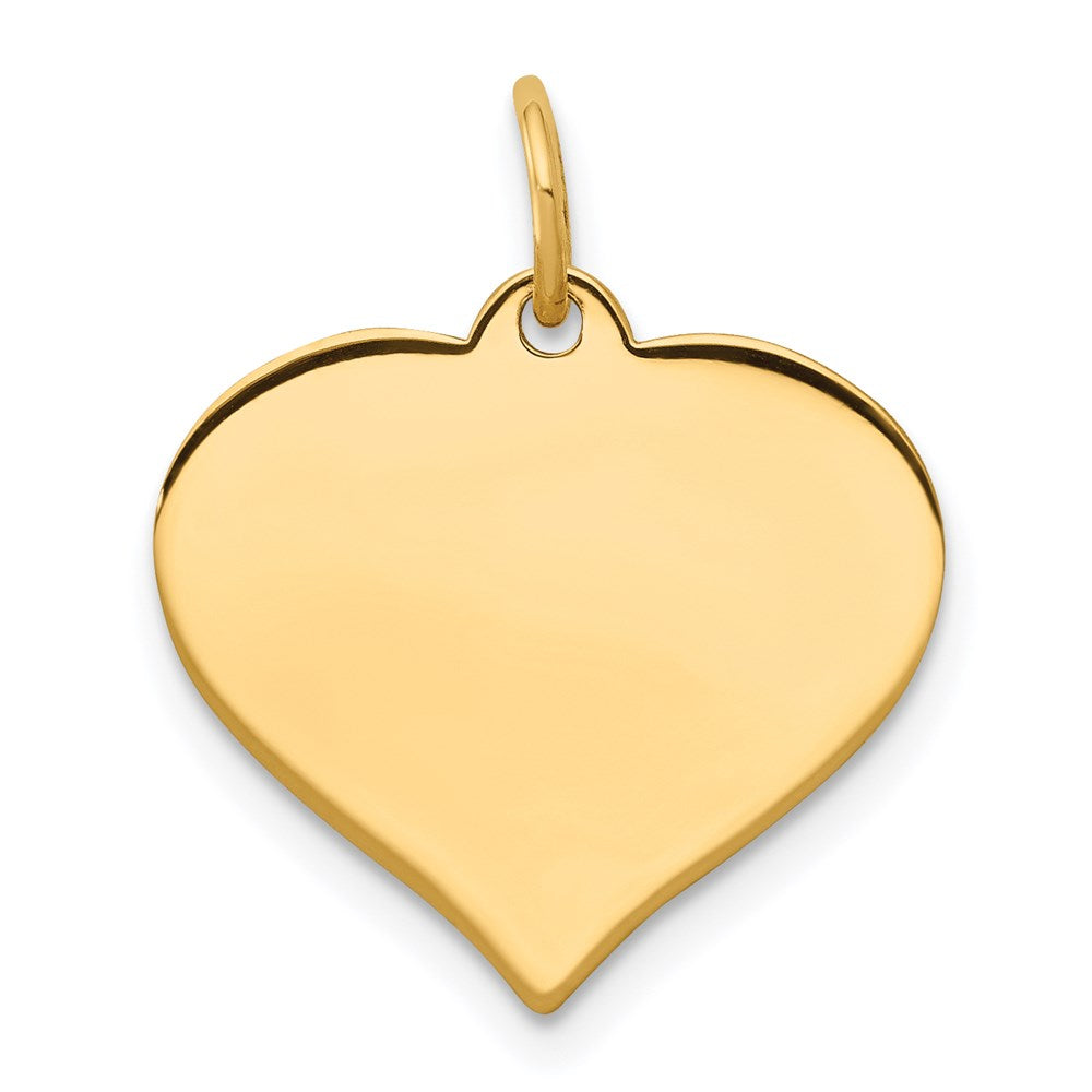 Solid;Polished;14k Yellow gold;Engravable