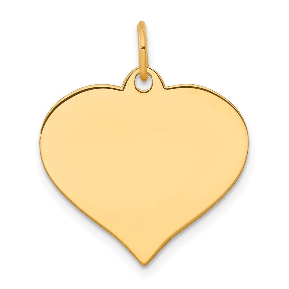 Solid;Polished;14k Yellow gold;Engravable