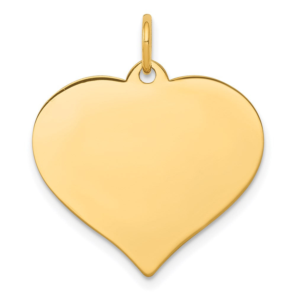 Solid;Polished;14k Yellow gold;Engravable