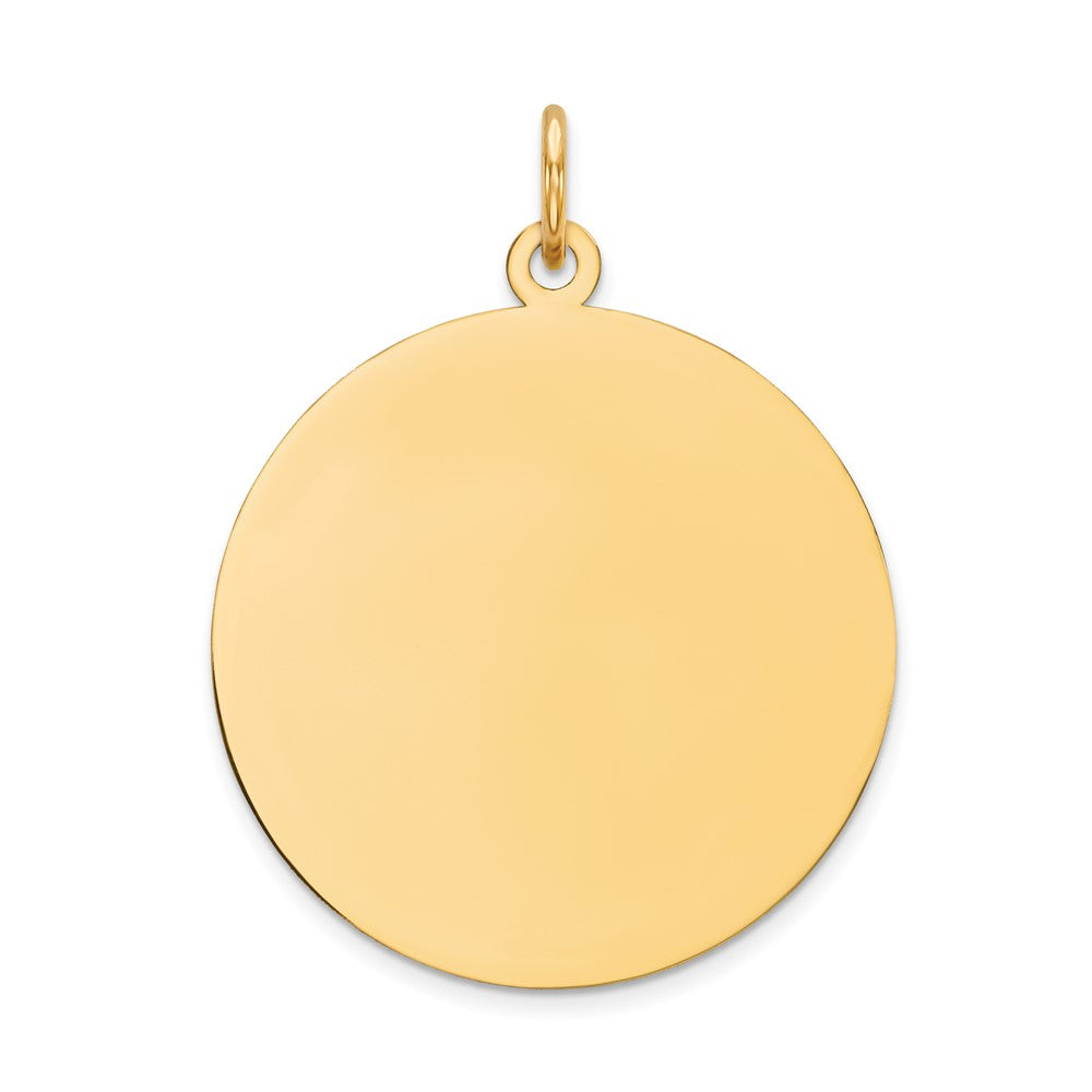 Solid;Polished;14k Yellow gold;Engravable