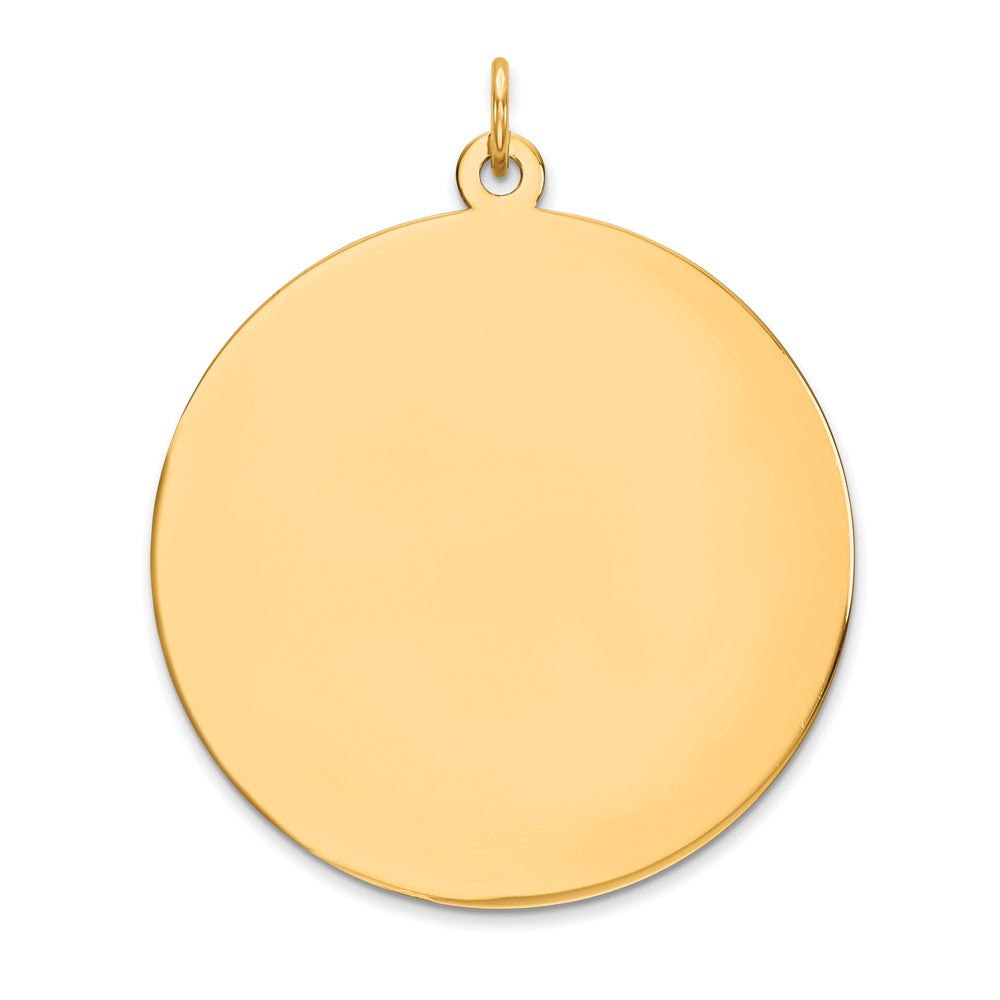 Solid;Polished;14k Yellow gold;Engravable