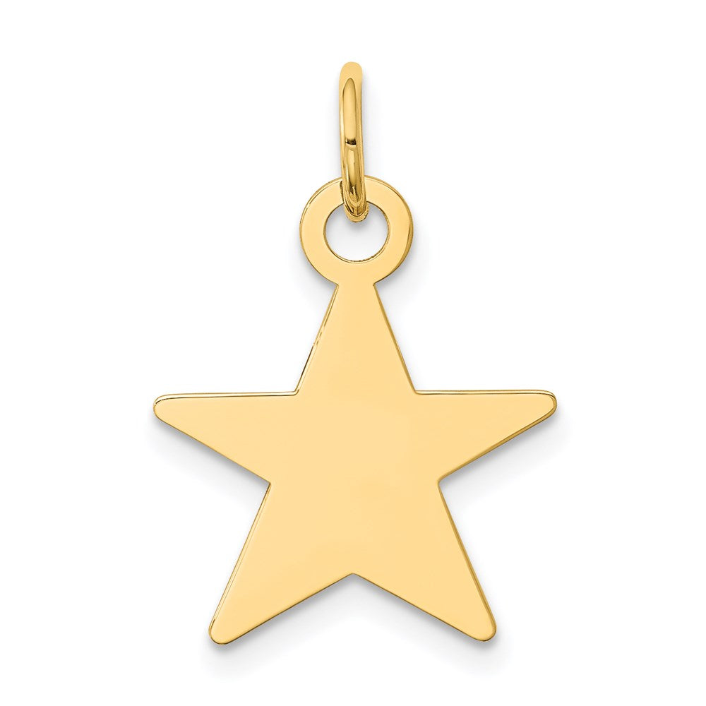 Solid;Polished;14k Yellow gold;Engravable