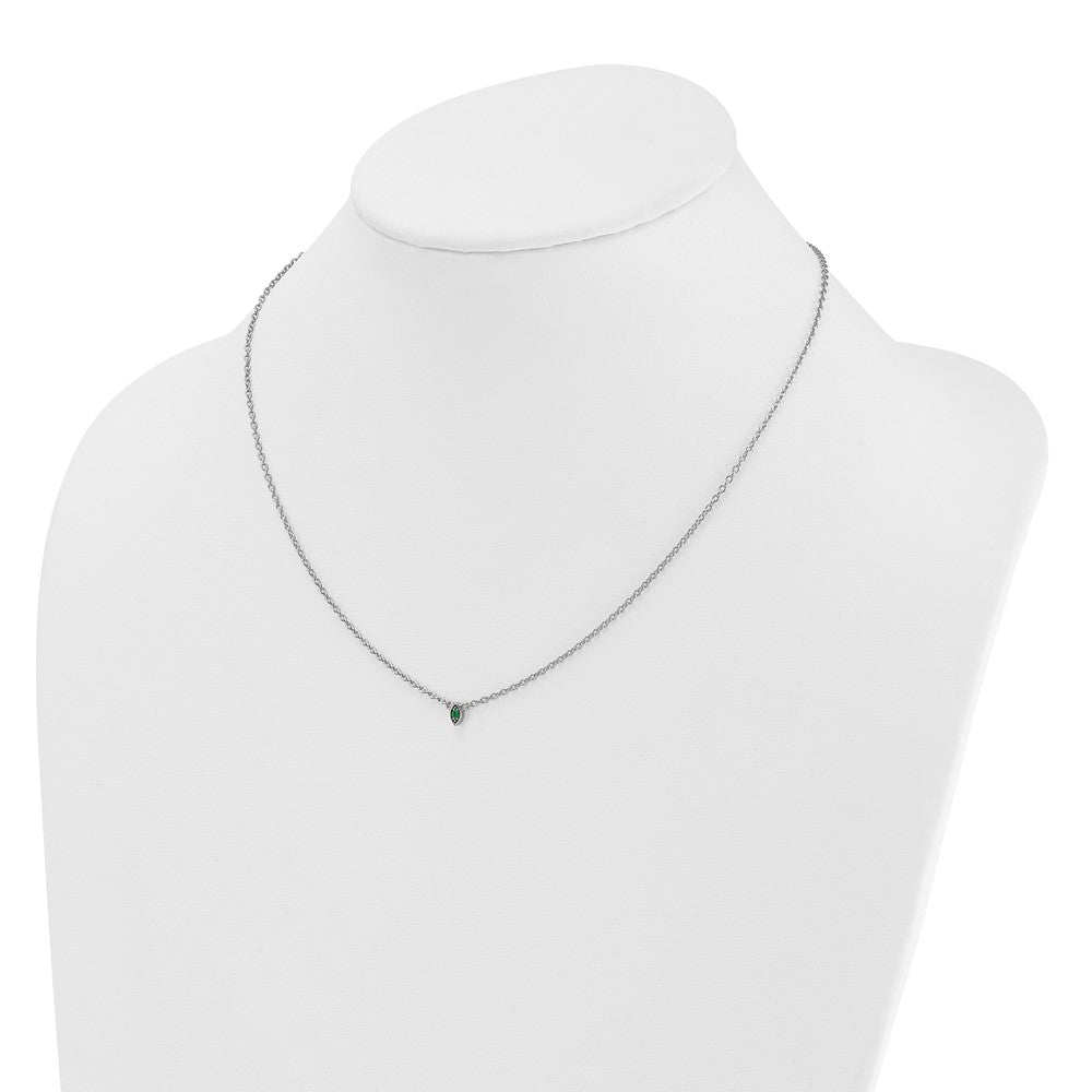 14k White Gold1 Birthstone Mother's Necklace Mounting