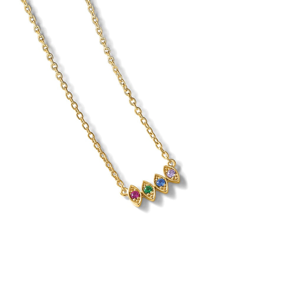 14k 4 Birthstone Mother's Necklace Mounting