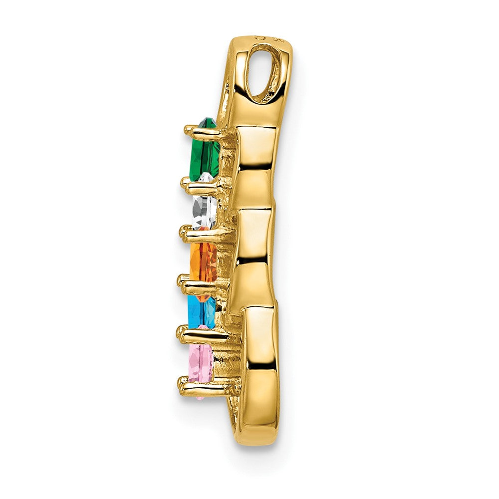14k 5 Stone Family Pendant Mounting