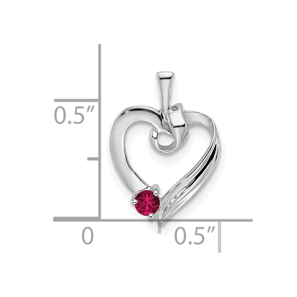 14k White Gold 1 Stone Family Pendant Mounting