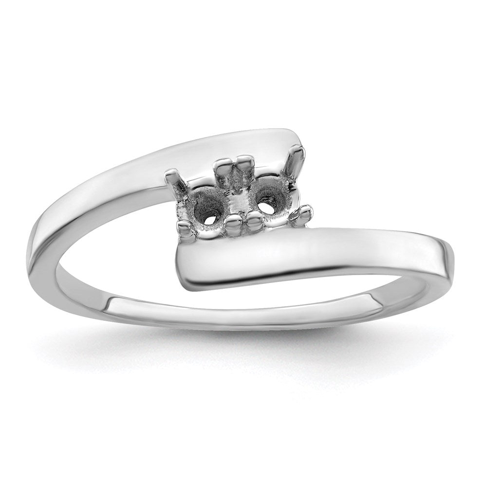 Sterling Silver Rhodium-plated Family Jewelry Mounting