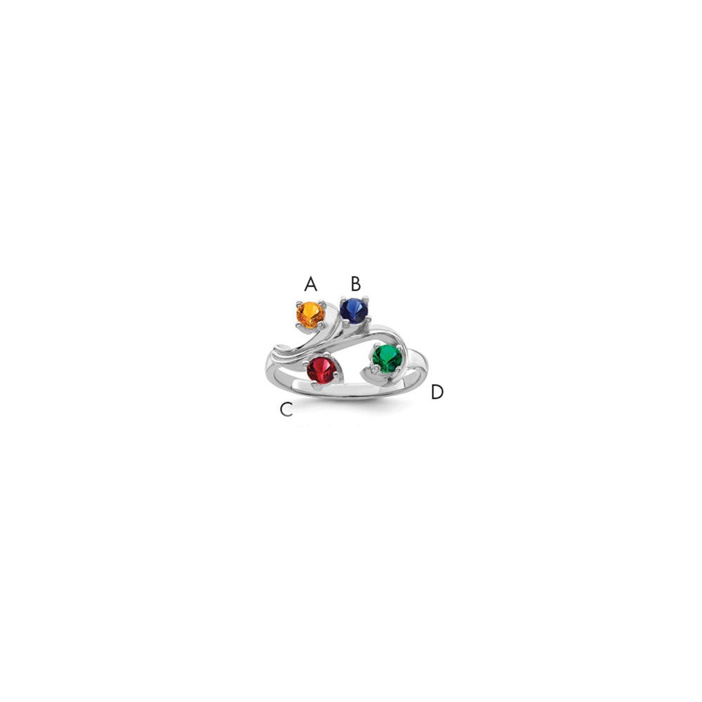 Polished;Sterling silver;Synthetic stone