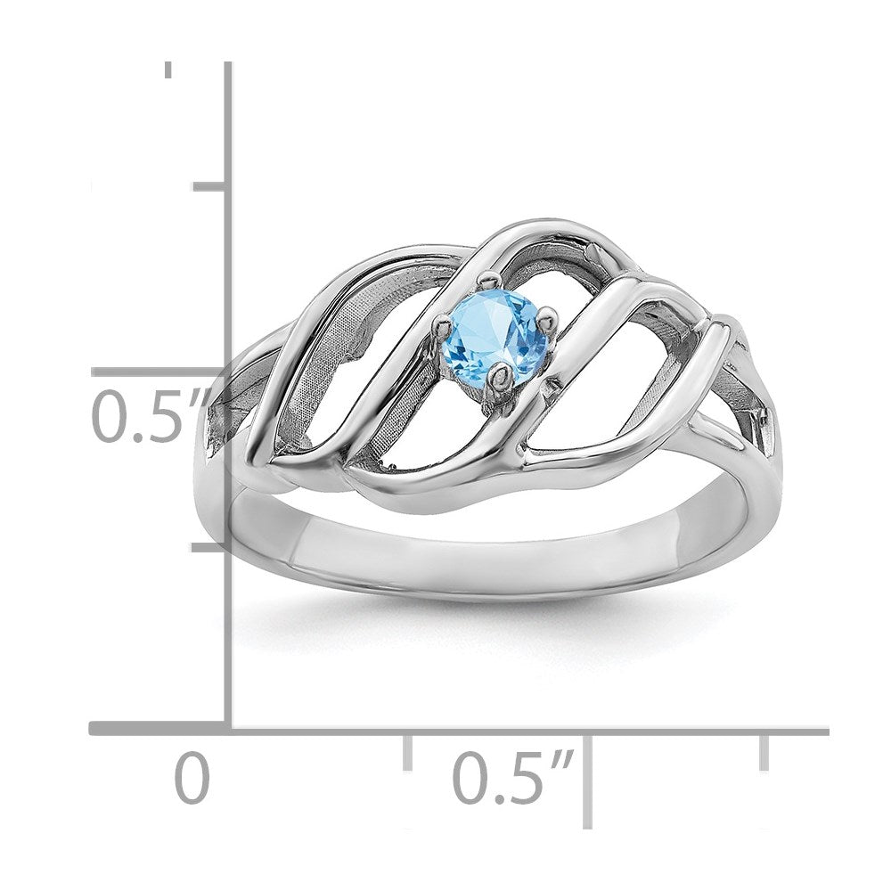 Sterling Silver Rhodium-plated Family Jewelry Mounting