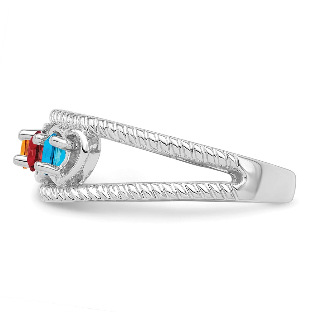 14k White Gold Family Jewelry Ring Mounting