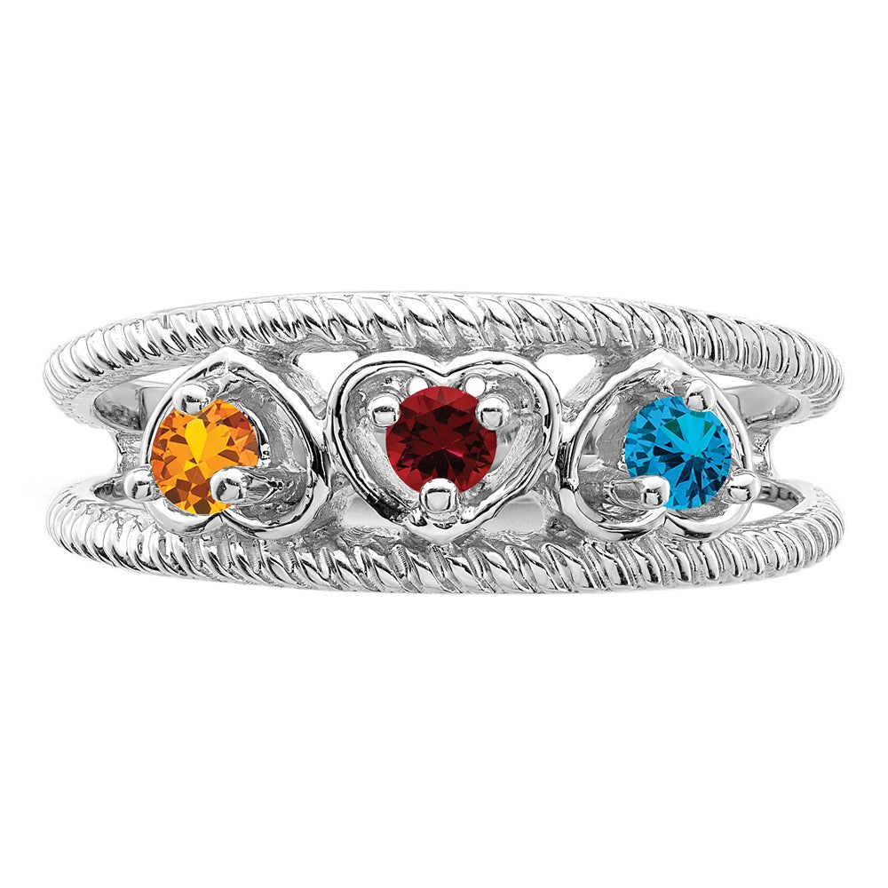 14k White Gold Family Jewelry Ring Mounting