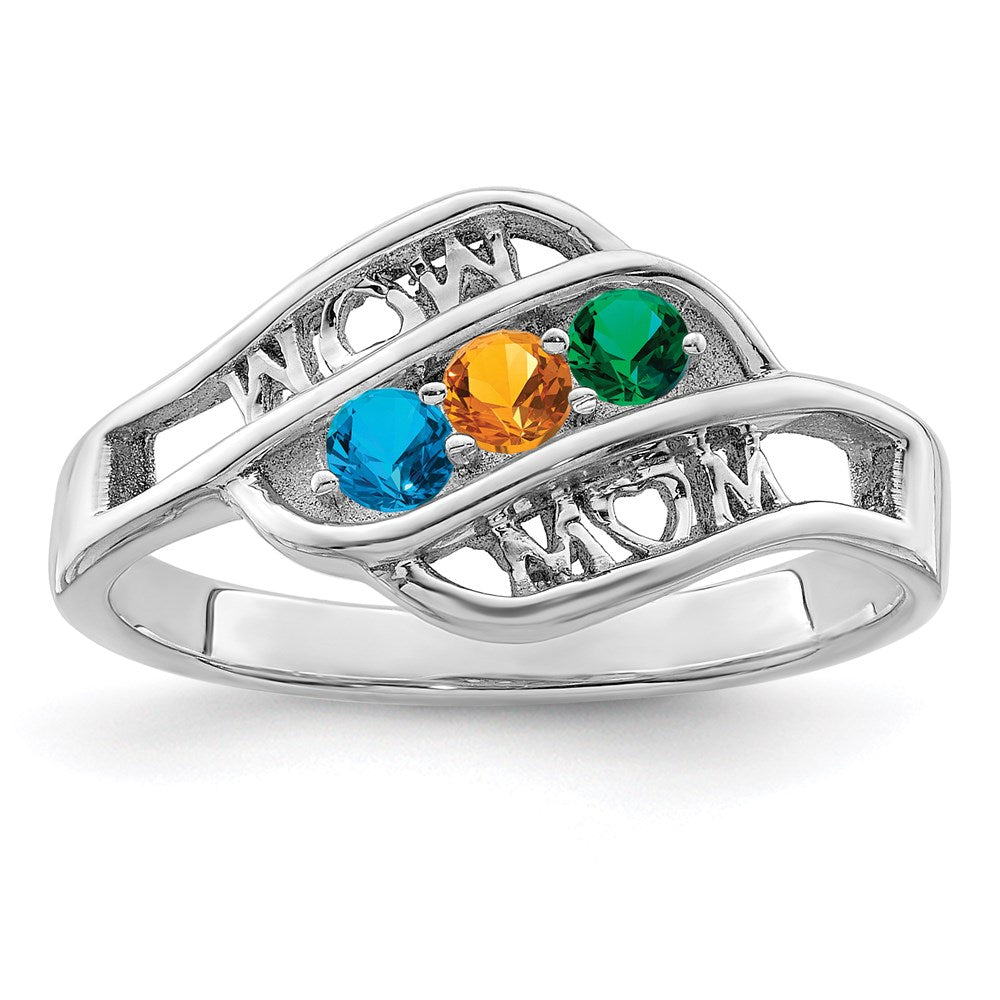 14k White Gold Family Jewelry Ring Mounting