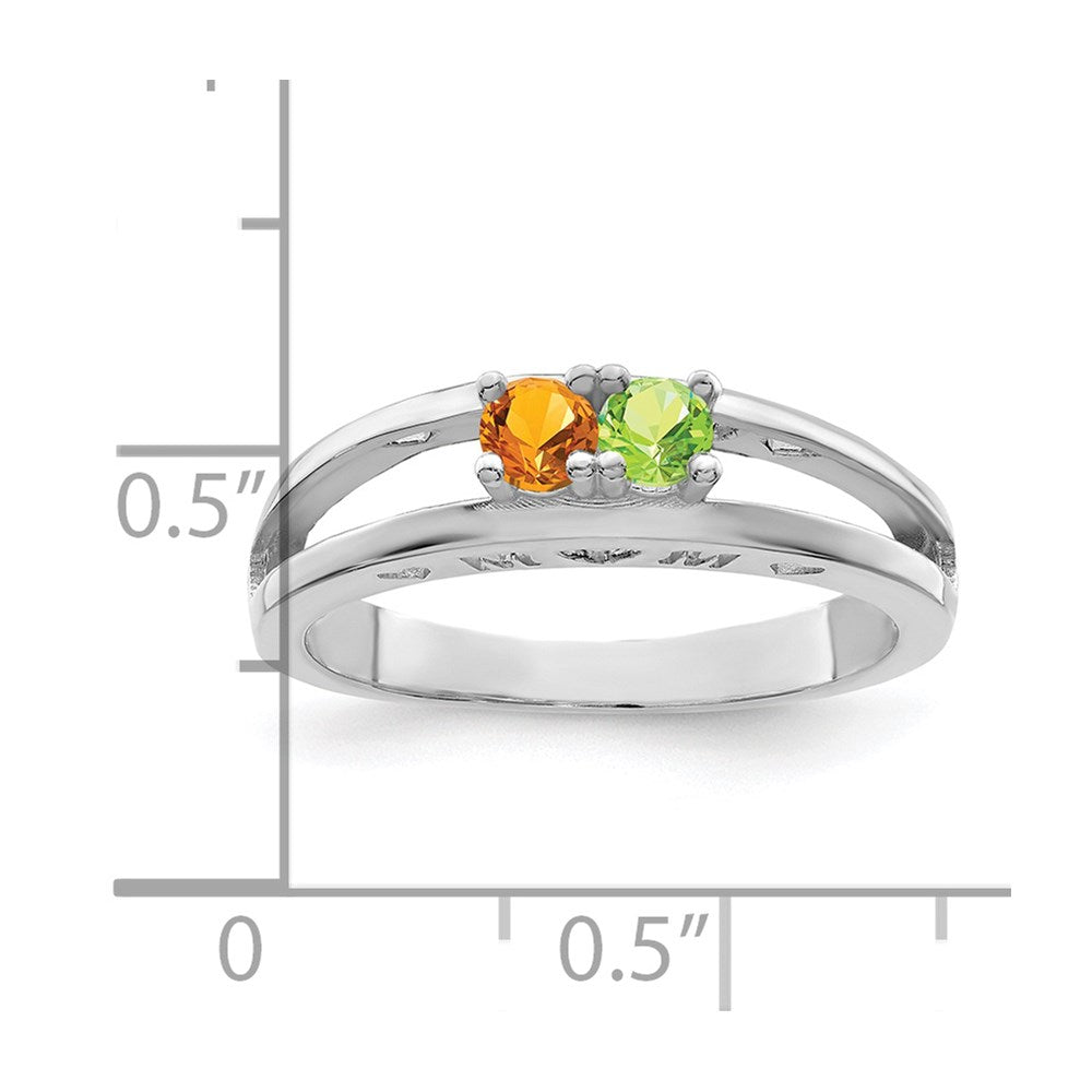 14k White Gold Family Jewelry Ring Mounting