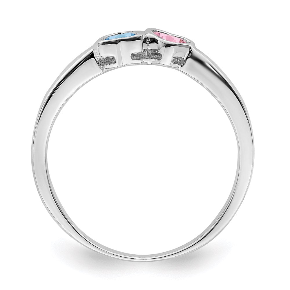 14k White Gold Family Jewelry Ring Mounting