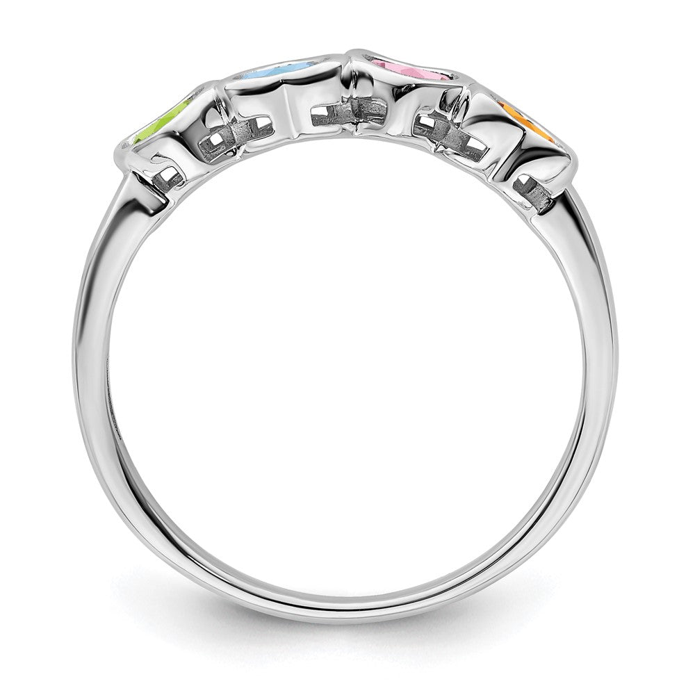 14k White Gold Family Jewelry Ring Mounting