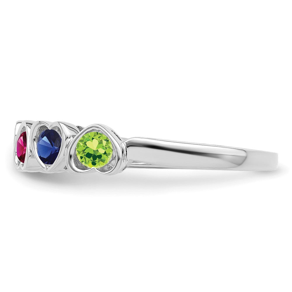 Sterling Silver Rhodium-plated Family Jewelry Mounting