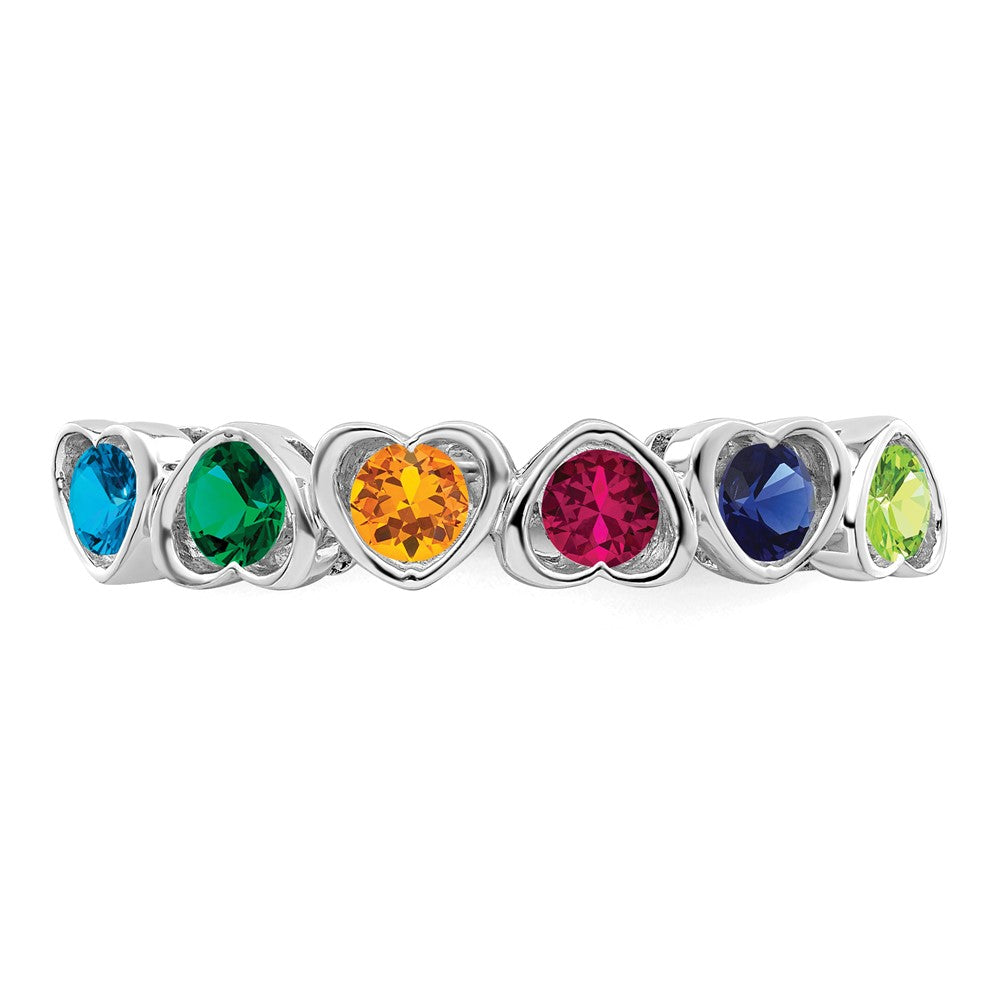 Sterling Silver Rhodium-plated Family Jewelry Mounting