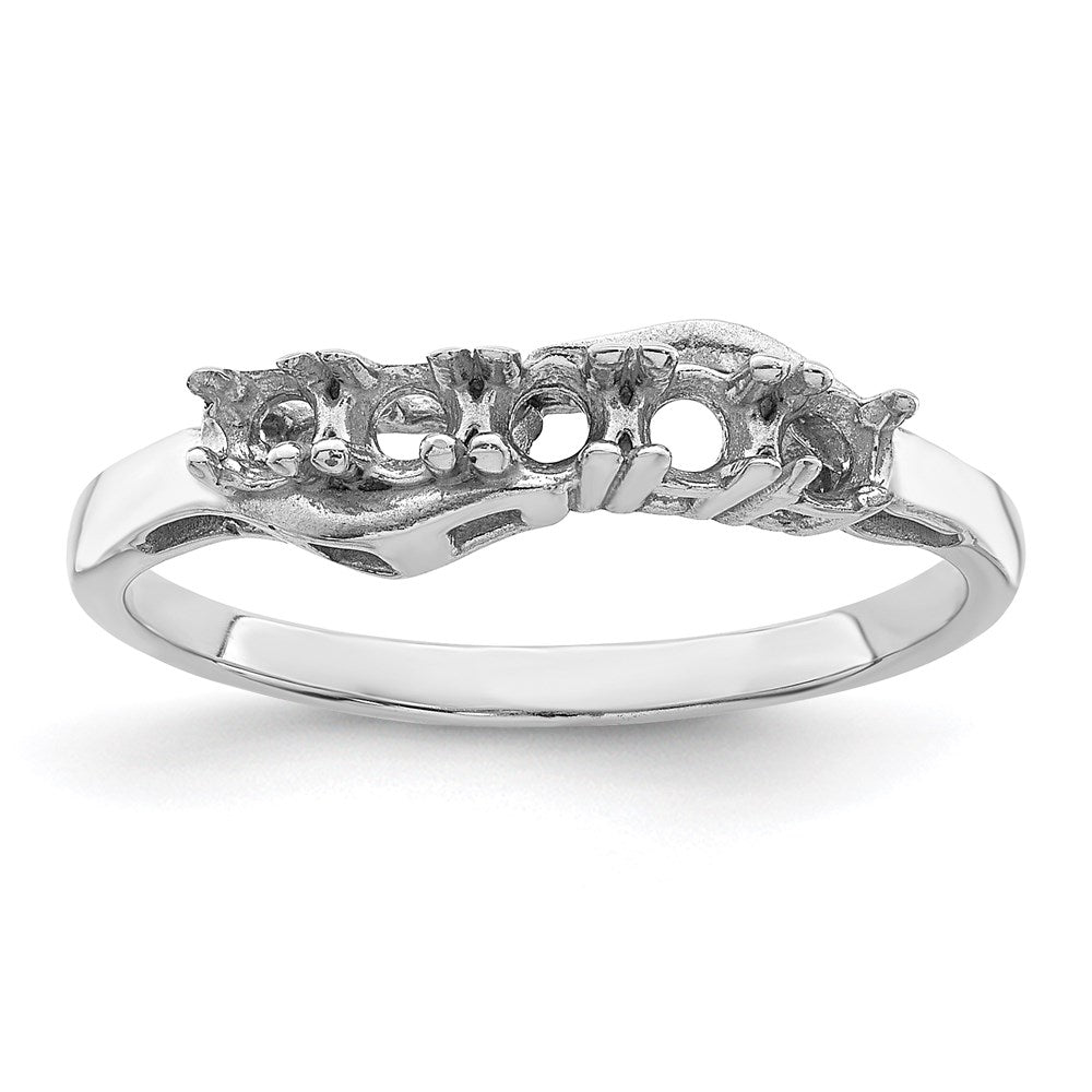 14k White Gold Family Jewelry Ring Mounting