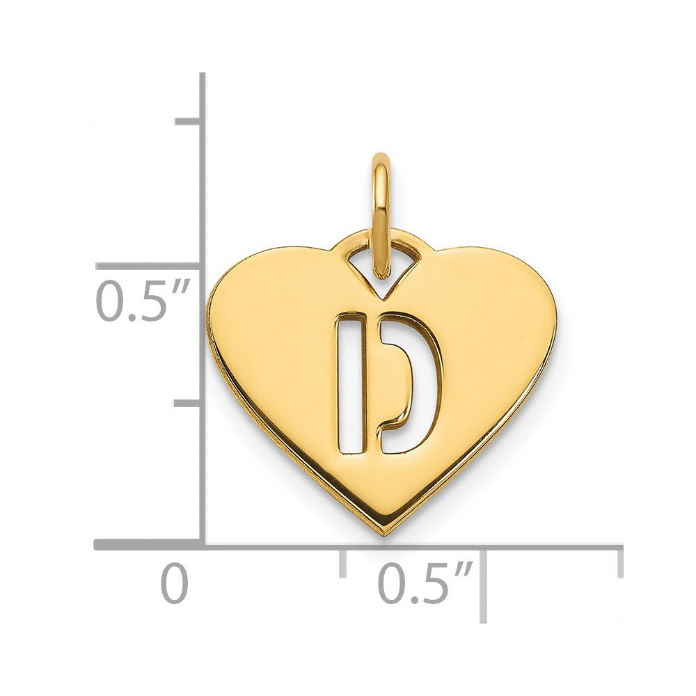 14ky Initial Letter D Initial Charm