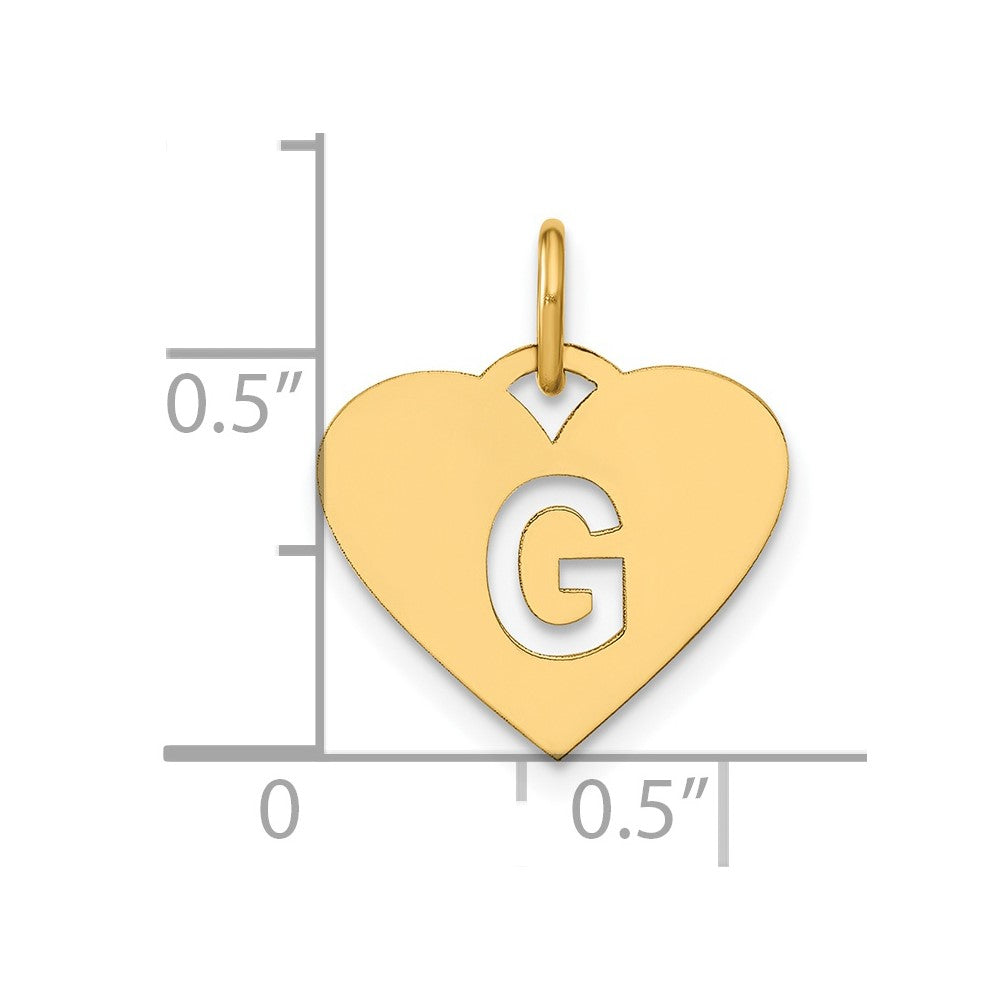 14ky Initial Letter G Initial Charm
