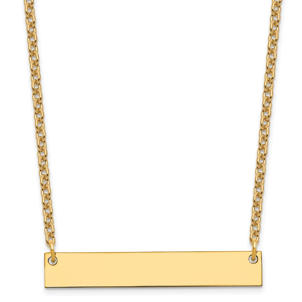 Polished;Lobster;Sterling silver;14kt gold-plated;Satin Back