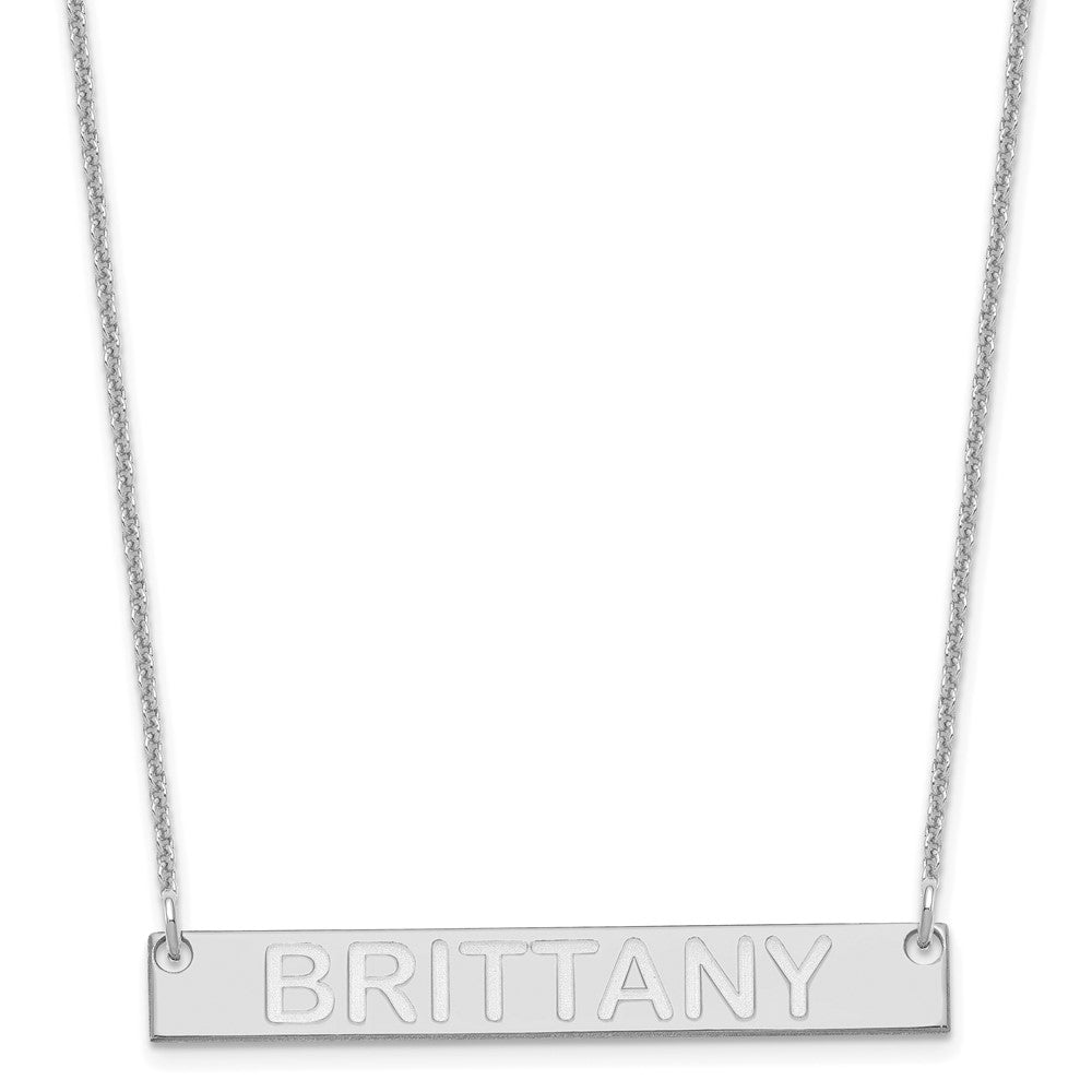 Polished;14K White gold;Lobster;Satin Back